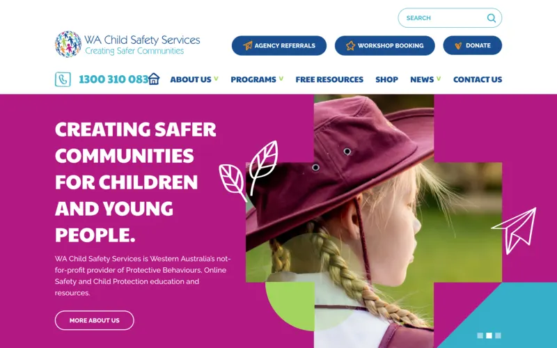 The WA Child Safety Services website